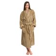 thumbnail image 3 of TowelSelections Women's Super Soft Plush Bathrobe Fleece Spa Robe Small-Medium Taupe, 3 of 6