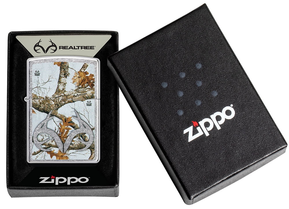 Zippo Realtree Edge Colors Design Street Chrome Pocket Lighter
