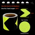 thumbnail image 3 of Unique Bargains Reflective Tape, 4'x33FT Waterproof High Visibility Warning Tape, Yellow-black, 3 of 6