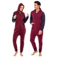 thumbnail image 4 of Men’s Onesies, Unisex Plain One-Piece Pajama Jumpsuit – Hooded Plain Onesies for Men, Cozy Adult Loungewear Playsuit, 4 of 6