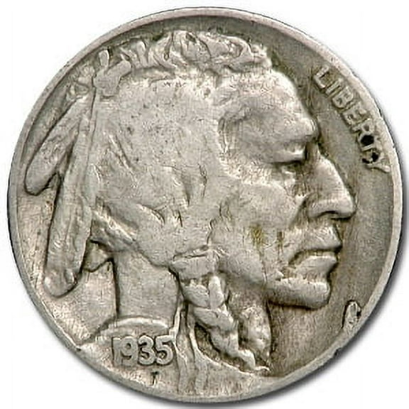 U.S. Mint Buffalo Nickel Good , Coin, Diameter: 21.21mm, Finish: Good