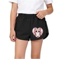 thumbnail image 2 of Amidoa Cotton Girls Shorts Elastic Waist Comfort Waist Summer Shorts Casual Shorts,Gray,11-12 Years, 2 of 6