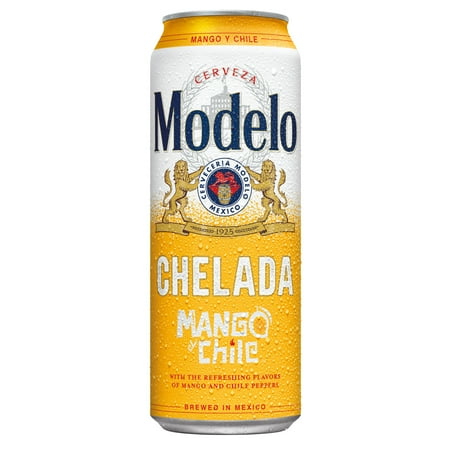 Modelo Chelada Mango y Chile Mexican Import Flavored Beer, 24 fl oz - 1 Aluminum Can, 3.5% ABV