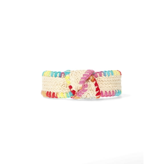 Time and Tru Women’s Whipstitch Top Knot Headband, Pink