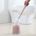 thumbnail image 5 of Aursykel Toilet Bowl Brush with Long Handle and Compact Holder Ergonomic Grip for Bathroom Cleaning Suitable for Ceramic Plastic Glass Modern Design with Removable Water Tank, 5 of 6