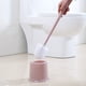 thumbnail image 5 of Juego de cepillo y soporte para inodoro con mango largo | Cepillo compacto para baño con depósito de agua extraíble | Rosa o gris | Juego de 1 pieza, 5 of 6