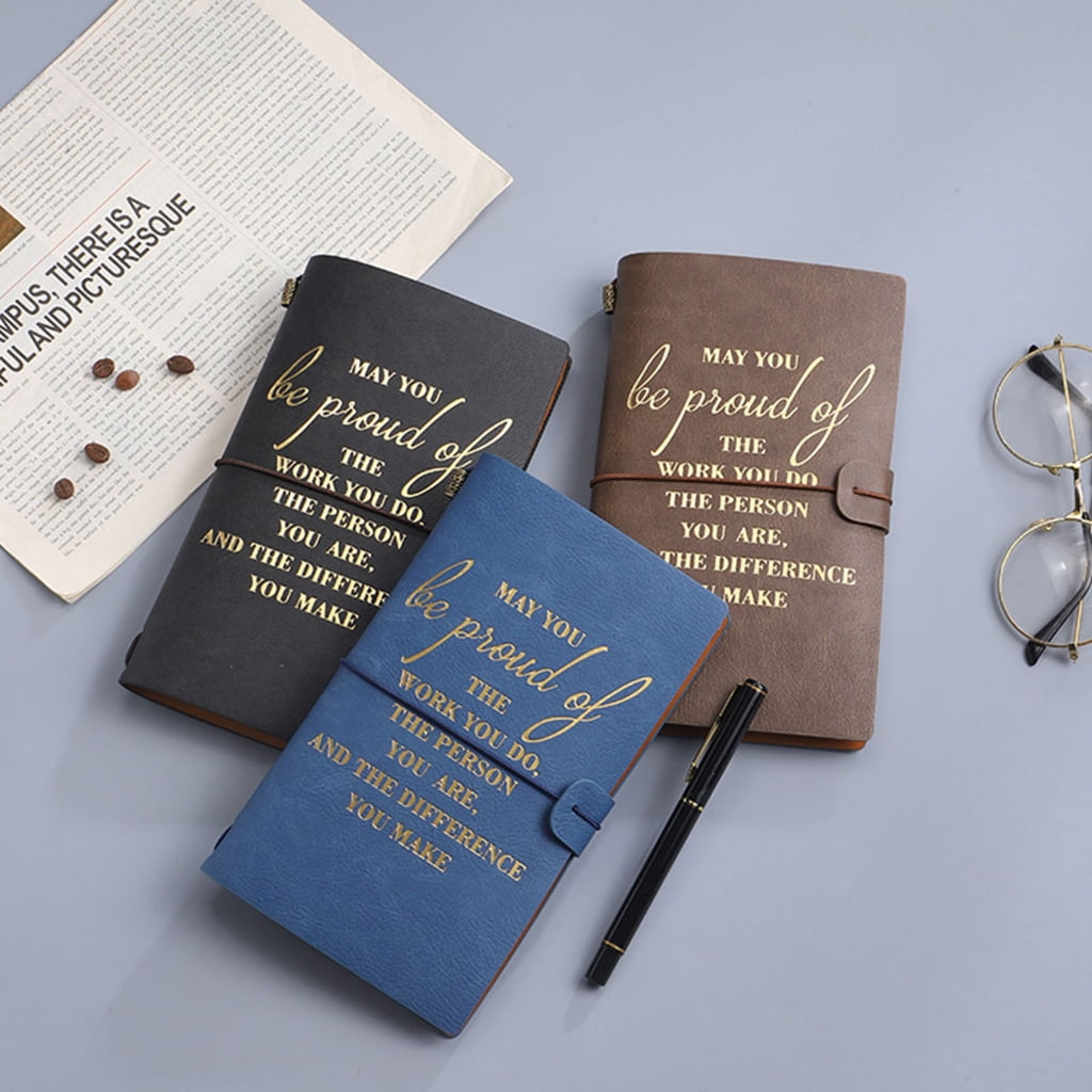 A6 Business Notebook Creative Notebook Meeting Notepad PU Cover Journal Notebook