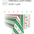 thumbnail image 3 of 60x84 Inch Christmas Theme Rectangle Tablecloth Snowflake Decorative Ball Vintage Stripe Table Cloth Washable Durable Table Cover for Kitchen Dining Banquet Ugly Christmas Sweater Party Decor, 3 of 7