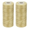 thumbnail image 1 of Unique Bargains Sand Polyester Waxed Leather Sewing Thread, 55 Yards, 2 Pack, 1 of 6