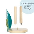 thumbnail image 4 of Elanze Designs Turtle Ocean Wave 12 inch Resin and Wood Paper Towel Holder, 4 of 5