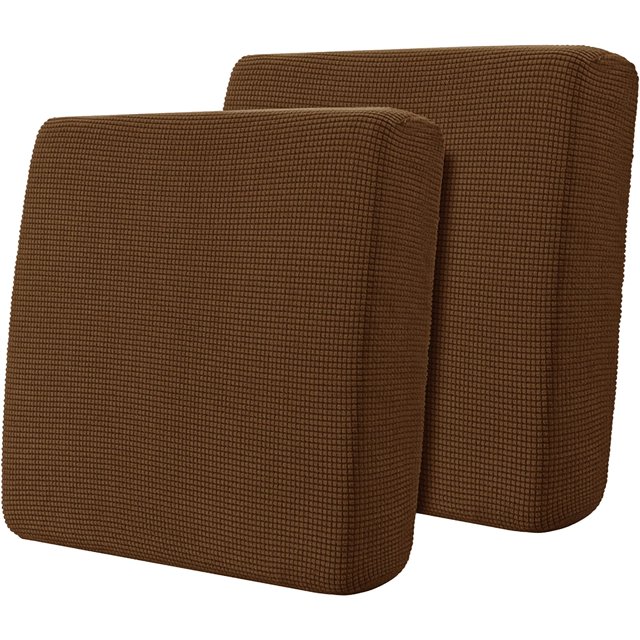 Hokway Stretch Couch Cushion Slipcovers Reversible Cushion Replacement Slipcovers Sofa Cushion Covers(Coffee 2)