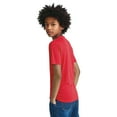 thumbnail image 3 of Zfeel Kids Athletic T-Shirt, Moisture-Wicking Sports Tee, Quick-Dry Polyester, Red, XS, 3 of 5
