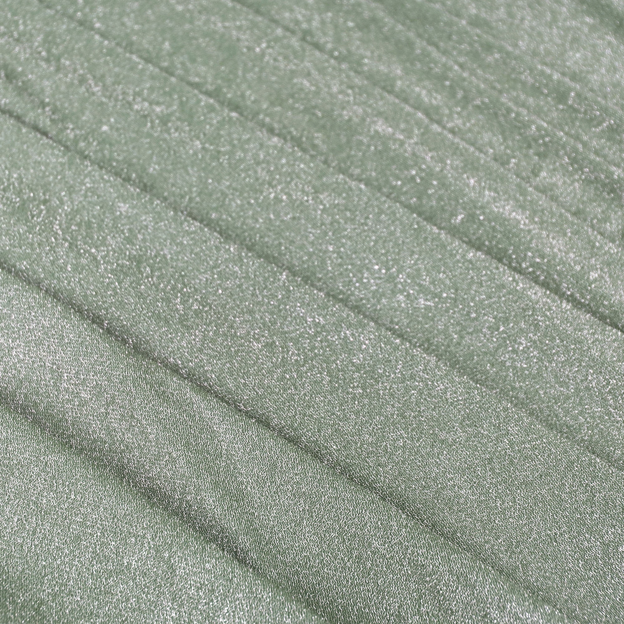 Romex Textiles Polyester Spandex Shiny Lurex Knit Fabric - Sage/Silver