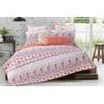 thumbnail image 5 of Global Trends Amphora Boho Paisley Oversized Reversible Quilt Set, Jewel Tone on White, 3-Piece Full/Queen, 5 of 7