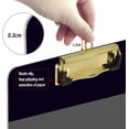 thumbnail image 4 of FMSHPON Horizontal Lines Black Grey White Purple Clipboard Hardboard Wood Nursing Clip Board and Pull for Standard A4 Letter 13x9 inches, 4 of 5