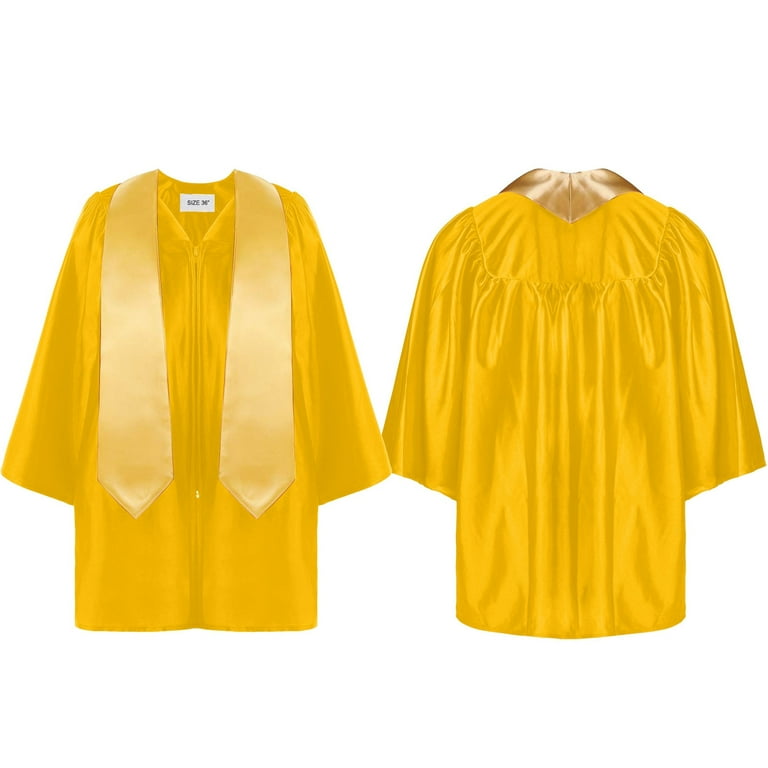 slim fit dress slacks Child Shiny Red Graduation Gown - Preschool & Kindergarten Gowns 27 (3'6