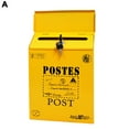 thumbnail image 4 of YAOMOBB School Suggestion Box Rustic Style Mailbox Suggestion Box Wall Mounted Secure Vibrant Color Workplace Feedback Box with Locking, 4 of 7