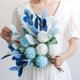 thumbnail image 5 of 1 juego de hortensias artificiales decorativas, flores falsas, hortensias simuladas con jarrón, 5 of 7