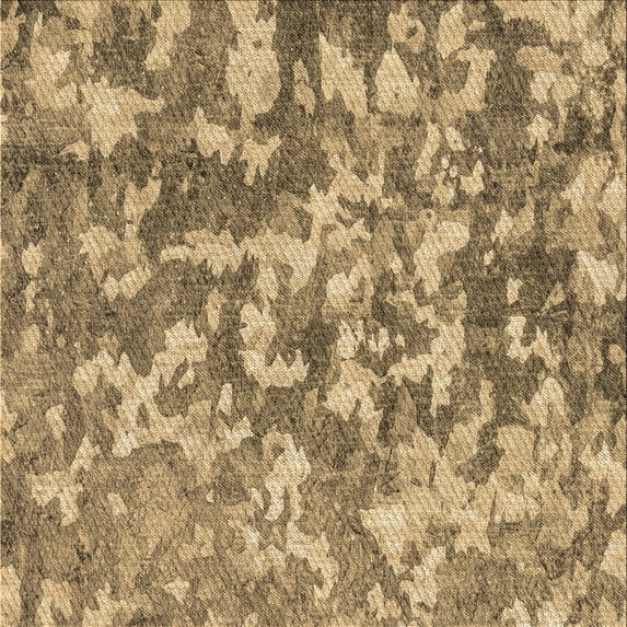 Ahgly Company Indoor Square Patterned Brown Sand Brown Area Rugs, 5' Square