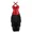 Red Black, variant on Corsets for Women Bustiers Overbust Top 2 Pieces Set Halter Brocade Floral Plus Size Black XS