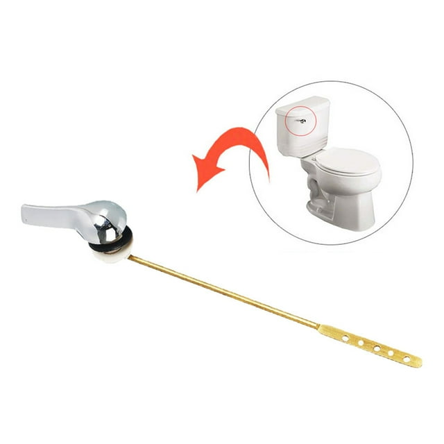 Harpily Replacement Toilet Flush Lever Handle Toilet Water Tank Copper Rod Front Bathroom Accessories