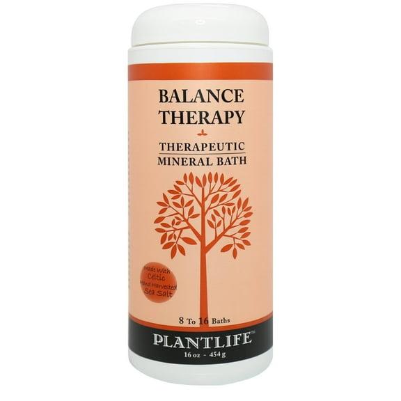 Plantlife Balance Therapeutic Mineral Bath Salt – Natural Aromatherapy Soak for Relaxation and Clarity, 16 oz