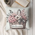 thumbnail image 3 of Home Sweet Home Farmhouse Eucalyptus Leaves Throw Pillow Covers,  Truck Stripes Buffalo Plaid Cushion Case Decorations, 3 of 5