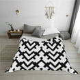 thumbnail image 2 of YFYANG Lightweight Warm Flannel Blanket, Abstract Heart Geometric Black Throw Blanket for Bed, Sofa, Travel, Camping, 40"x30", 2 of 7