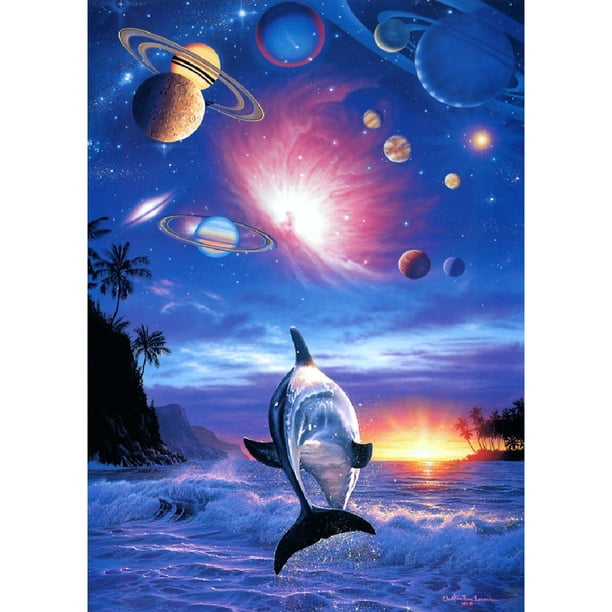 Taladro diamante pintura (DE4381) 5D DIY novedad completa delfín punto de cruz bordado 20X30cm Hugtrwg Para estrenar