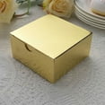 thumbnail image 2 of BalsaCircle 100 Pieces 4"x4"x2" Cake Wedding Boxes Tuck Top Wedding Party Candy Gifts, 2 of 8