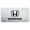 Brushed Chrome, variant on Honda Laser Etched Logo License Plate (Brushed Chrome)
