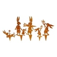 thumbnail image 1 of Estacas de jardín de conejo, estacas decorativas de animales, silueta de conejo artística para jardín, decoración de jardín de conejo para primavera,, 1 of 8