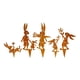 thumbnail image 1 of Estacas de conejo para jardín, decoración de patio, estacas decorativas de animales, silueta de conejo para césped, Patio, maceteros, porche, 5 uds., 1 of 8