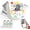 White, variant on Blozor Mini Thermal Sticker Printer,Portable Inkless Bluetooth Photo Printer with 4 Rolls Paper,Wireless Pocket Label Maker