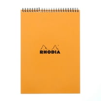 Rhodia Wire-Bound Sketchbook, Lined, 8.25 in x 11.75 in, Orange