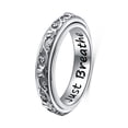 thumbnail image 1 of Anillo Spinner Fidget Ladytree S925 de plata de ley, tamaño 11, 1 of 1