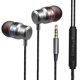 thumbnail image 3 of Auriculares intrauditivos deportivos con aislamiento de ruido de graves y control de y micrófono integra - Plata, 3 of 10