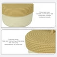thumbnail image 3 of Storage Baskets for Organizing,Large Storage Baskets Mini Storage Box Bracelet Stationery Storage Box Cotton Rope Woven Key Jewelry Desktop Storage Basket Woven Baskets for Storage, 3 of 6