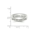 thumbnail image 2 of 14K White Gold Ring Band Wedding Milgrain Comfort Half Round, 2 of 2