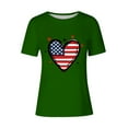 thumbnail image 4 of Simua Womens Summer Casual Short Sleeve Tops Patriotic T-Shirt 4th of July Shirt Fashion Printed Shirt, 4 of 4