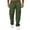 Army Green, variant on Men's Multi-Pocket Drawstring Work Pants, Fashion Casual Elastic Waist Cargo Trousers for Outdoor and Hiking,Army Green,L
