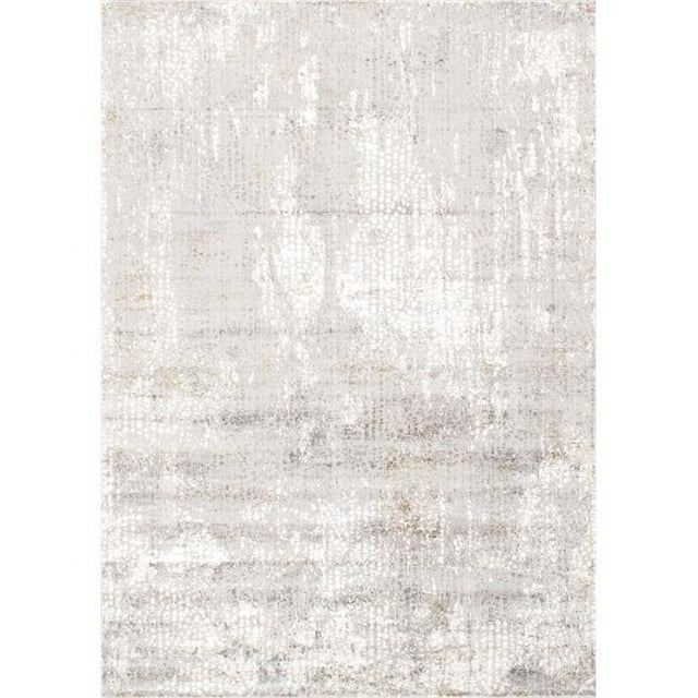 Pasargad Home PVGA-44 3x5 2 ft. 7 in. x 4 ft. 11 in. Stella Design Power Loom Area Rug, Light Grey
