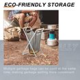 thumbnail image 3 of Portable Trash Bag Rack Plastic Bag Shelf, Portable Garbage Bag Holder for Camping Picnic, 3 of 5