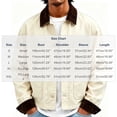 thumbnail image 2 of Iyufng Men's Cropped Collared Work Jackets with Patch Pockets Button Down Long Sleeve Casual Vintage Outerwear, 2 of 9