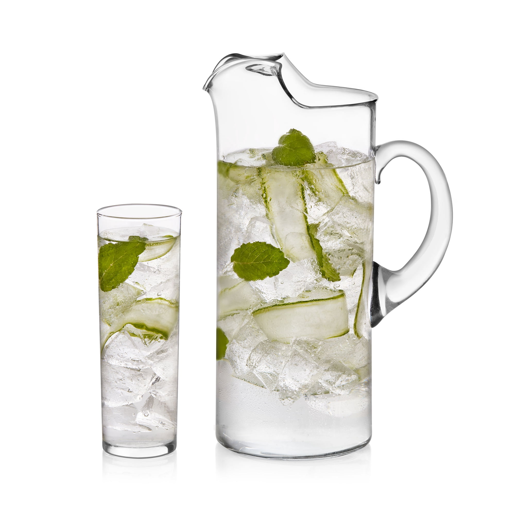 Libbey Modern Bar Boozy Brunch Entertaining Set with 6 Highball Glasses and Pitcher