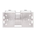 thumbnail image 3 of Unique Bargains Wall Switch Box Electrical Outlet Surface Mount Cassette 2 Gang 2pcs, 3 of 3