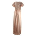thumbnail image 3 of Vedolay Maternity Dress Summer Maternity Strapless Ruched Maxi Tube Dress with Pockets Pink M, 3 of 4