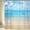 Summer Beach, variant on Beach Shower Curtain, Teal Blue Coastal Ocean Beach Theme Bathroom Curtain Waterproof Fabric Machine Washable with Hooks,72" Wx72 L