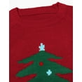 thumbnail image 3 of Sweaters for Women Ugly Christmas Sweater Crew Neck Long Sleeve Cute Funny Holiday Chrismas Tree Print Cable Knit Pullover Sweater Alsol Lamesa, 3 of 6