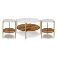 thumbnail image 1 of Wagner Solid Mango Marble 30"WD 1 Coffee Table with 18"WD 2 End Tables in Multi, 1 of 9